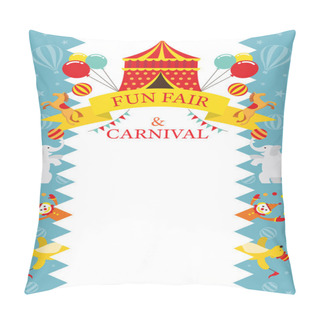 Personality  Fun Fair, Carnival, Circus, Frame Pillow Covers