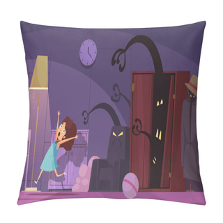 Personality  Childhood Nightmares Background Pillow Covers