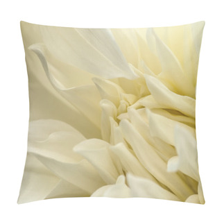 Personality  White Dahlia Macro Pillow Covers