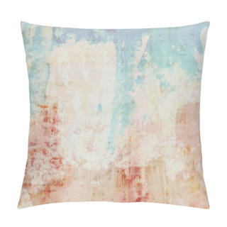 Personality  Abstract Grunge Brush Stroke Wall Background, Texture Pillow Covers