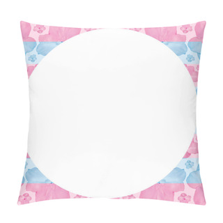 Personality  Stylized Floral Frame Background Pillow Covers
