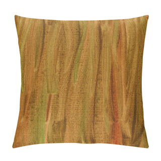 Personality  Green Brown Red Watercolor Abstract Pillow Covers