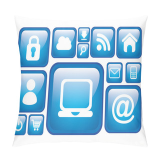 Personality  Web Buttons Design Pillow Covers