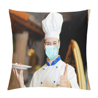 Personality  Portrait Of A Confident Chef At Work Pillow Covers