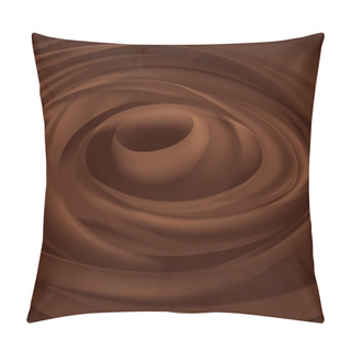 Personality  Dark Chocolate Swirl Texture Pillow Covers