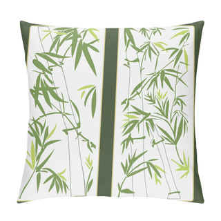 Personality Bamboo Vector Illustration Pillow Covers
