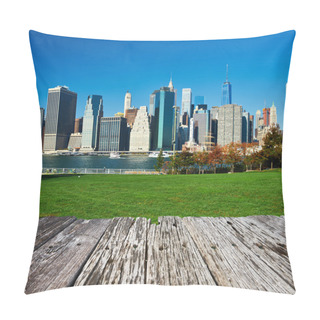 Personality  Lower Manhattan Skyline View From Brooklyn Pillow Covers