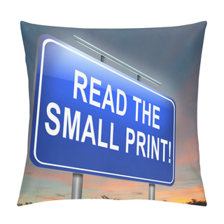 Personality  Small Print Concept. Pillow Covers