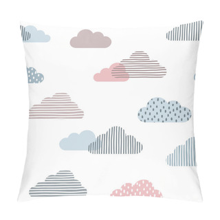 Personality  Cute Clouds Seamless Background Pillow Covers