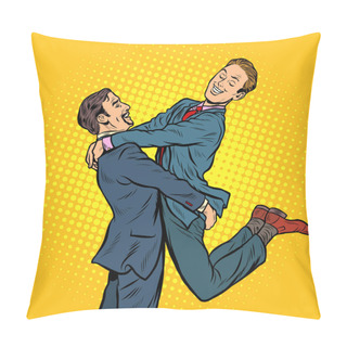 Personality  Gay Couple In Love Pillow Covers