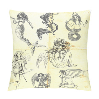 Personality  Collection Of Mythical Characters Pillow Covers