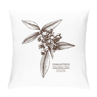 Personality  Hand Drawn Osmanthus Pillow Covers