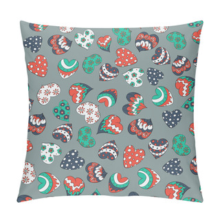Personality  Valentine Hearts Seamless  Pattern Pillow Covers