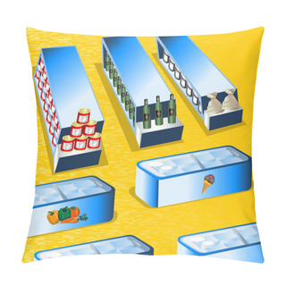 Personality  Supermarket Pillow Covers