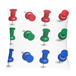 Personality  Set Of Office Pins Pillow Covers