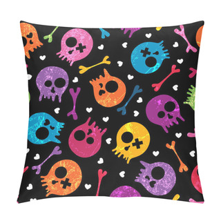 Personality  Skulls Seamless Pattern Pillow Covers