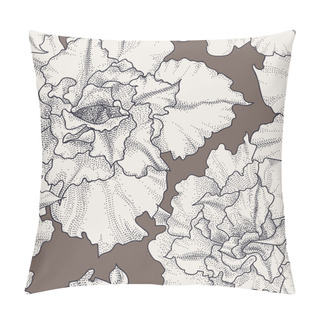 Personality  Hand Drawn Vintage Seamless Floral Pattern Pillow Covers