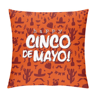 Personality  Happy Cinco De Mayo Card  Pillow Covers