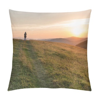 Personality  Colorful Sunset In Mountains Pillow Covers