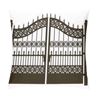 Personality  Openwork Steel Gate Pillow Covers