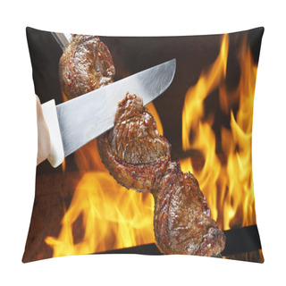 Personality  Picanha, Traditional Brazilian Barbecue. Pillow Covers