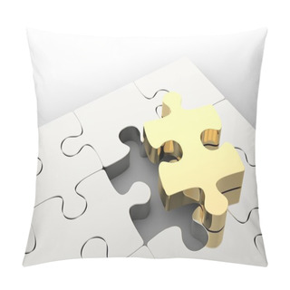 Personality  Last Golden Puzzle Piece Pillow Covers