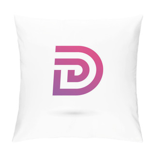 Personality  Letter D Logo Icon Design Template Elements Pillow Covers