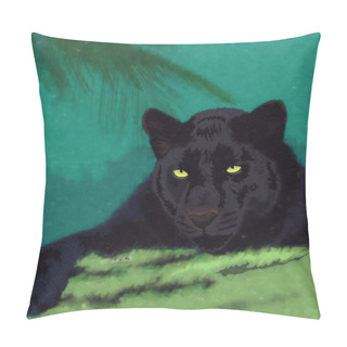 Personality  Wild Cats. Panther Pillow Covers