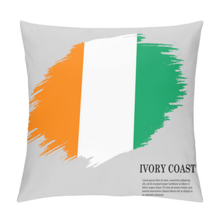Personality  Brush Stroke Flag . Vector Illustration Pillow Covers