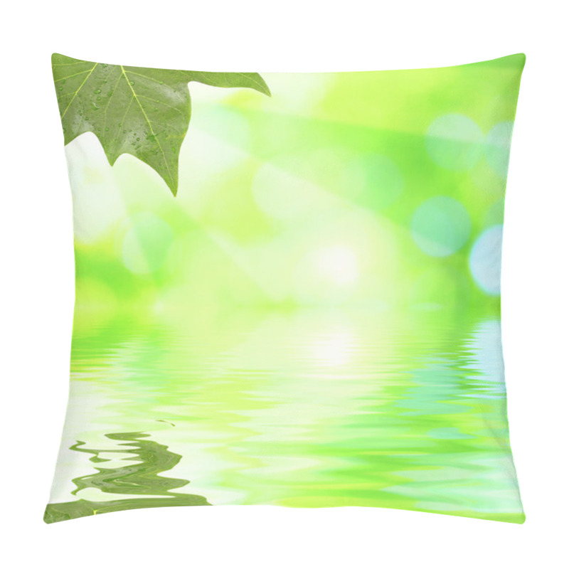 Personality  Green Leaves In Spring Pillow Covers