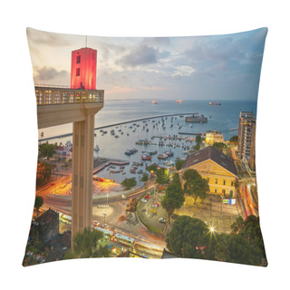 Personality  Sunset View Of Salvador City In Bahia, Brazil Pillow Covers