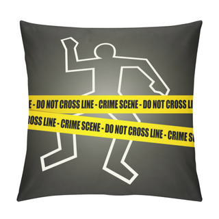 Personality  Crime Scene Pillow Covers