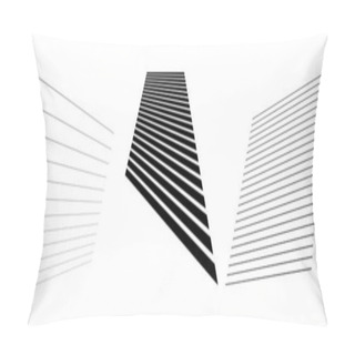Personality  3D Lines In Perspective, Angled, Slanting, Oblique And Diagonal Lines, Stripes Vector Design Element - Stock Vector Illustration, Clip-art Graphics Pillow Covers