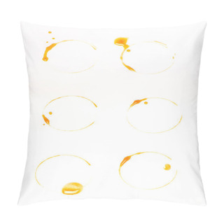 Personality  Brown Coffee Stains And Drops Pillow Covers