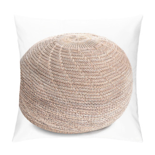 Personality  Comfortable Soft Pouf On White Background Pillow Covers