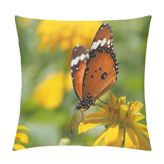Personality  Butterfly On A Flower Pillow Covers