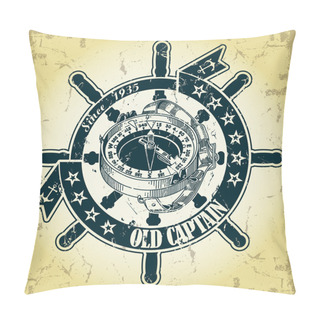 Personality  Stamp With A Nautical Theme Pillow Covers