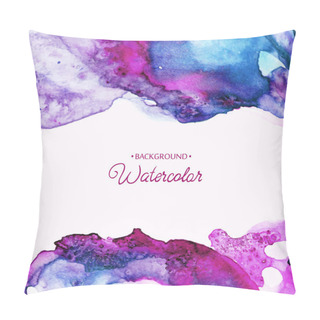 Personality  Bright Watercolor Background. Vector Illustration Pillow Covers