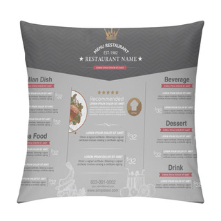 Personality  Menus Are Designed Exquisitely Beautiful, Stylish And Easy To Us Pillow Covers