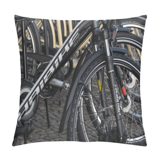 Personality  Berlin, Germany - January 31, 2020: Haibike Electric Bike Pillow Covers