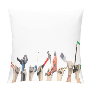 Personality  Selection Of Tools In The Shape Of A House Pillow Covers