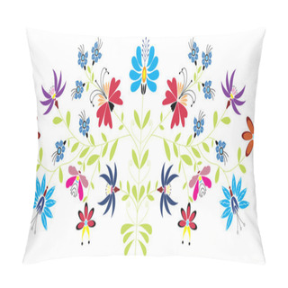 Personality  Folk Floral Pattern Pillow Covers