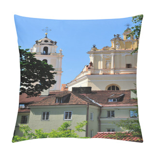 Personality  Old Town View In Vilnius Pillow Covers