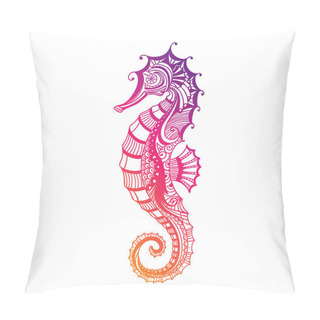 Personality Vector Abstract Ornamental Sea Horse Pillow Covers