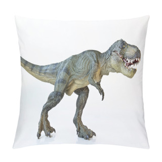 Personality  A Tyrannosaurus Hunts On A White Background Pillow Covers