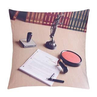 Personality  Last Will Waiting For A Notary Public Sign On Desk Pillow Covers