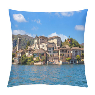 Personality  San Giulio Island On Lake Orta In Italy. Pillow Covers