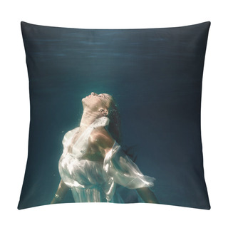 Personality  Underwater Girl In Swimming Pool Pillow Covers