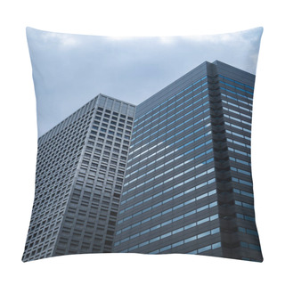 Personality  Modern Office Building In Tokyo. Straight Lines In Structure. Pillow Covers