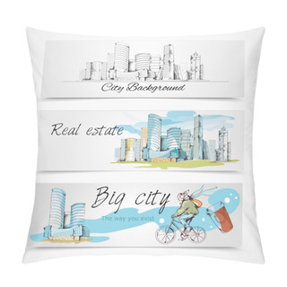 Personality  Big City Banners Pillow Covers
